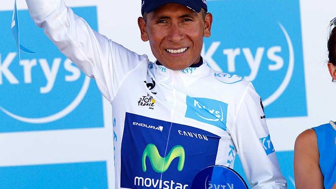 2015年ツール・ド・フランス第10ステージ、ナイロ・キンタナ（モビスター）がマイヨブラン