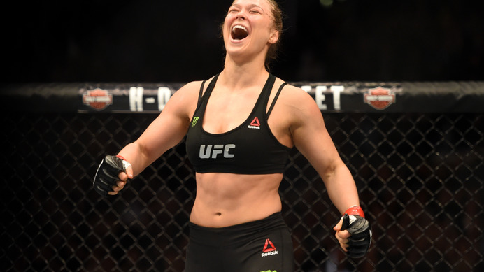 UFC184女子バンタム級タイトルマッチのロンダ・ラウジー