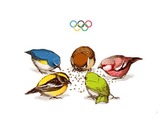 トリノオリンピックならぬ『鳥のオリンピック』のエンブレムがかわいい件 画像