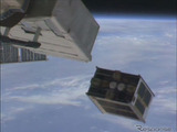 国際宇宙ステーション「きぼう」、フィリピン第1号超小型衛星の放出に成功 画像