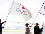 五輪旗、52年ぶりの東京の風…羽田格納庫から東京2020の足音 画像
