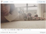 木村沙織の脚を枕にする愛犬…ファン「贅沢な枕やなぁ」 画像