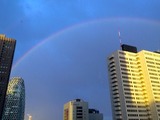 東京で2本の虹、目撃情報多数 画像