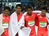 リオ五輪男子400メートルリレーのメンバーが“伝説のバトンリレー”をリモートで再現 画像