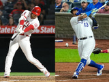 【MLB】大谷翔平の「45-25」達成まであと少し、本塁打争いに公式サイトも驚き 画像