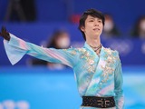 【北京五輪／フィギュア】羽生結弦、クワッドアクセル転倒も合計283.21点で暫定1位 画像