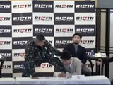 【RIZIN.41】「ところでお前喧嘩すんの？」皇治、芦澤竜誠と舌戦の果て乱闘、最後はゴム手袋で応戦「お前と触れ合うときは必要やねん」 画像