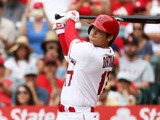 【MLB】大谷翔平、5試合ぶり光速36号は着弾まで“わずか4秒”　実況も「レーザー弾で同点だ」と興奮収まらず 画像