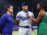 【MLB】大谷翔平、自身初の“PO進出”に流暢な英語でスピーチ披露　指揮官も称賛「ベストな活躍をした」 画像