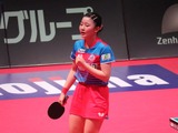 張本美和が第3マッチで赤江夏星に3－1勝利　開幕戦で快勝も「前回のことは全部忘れて新しい気持ちで勝負ができた」【Tリーグ】 画像