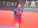 張本美和、前回敗戦の雪辱晴らす今季10勝目に「勝てて嬉しい」　対応能力光るも「困らないようにもっと力をつける」【Tリーグ】 画像