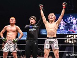 【RIZIN】「雷神番外地」第1戦“流血マッチ”を制したのは朝倉未来軍・五明宏人　3Rでダウンも……肘や膝で圧倒 画像