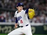 【MLB】160キロ超え連発も……制球に苦しんだ佐々木朗希　ロバーツ監督は「感情やアドレナリンを抑えるのが難しかったようだ」と指摘 画像