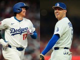 【MLB】「お茶目な二人」大谷翔平、フリーマンと“あざと可愛い”写真を撮り合う　仲良しシーンに反響「にやにやが止まらない」 画像