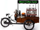 自転車をこいで移動するコーヒーショップがマイアミにあるらしい 画像