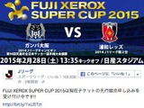 【Jリーグ】「FUJI XEROX SUPER CUP 2015」の先行チケット発売中 画像