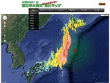 東日本大震災を忘れないためのウェブサイト、「博士タローのマップ」 画像