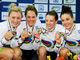 【トラック世界選手権15】女子団体追い抜き、オーストラリアが世界新記録で金メダル　日本は12位に終わる 画像