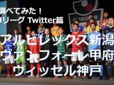 【調べてみた】J1チームのTwitterアカウントを分析！…アルビレックス新潟、ヴァンフォーレ甲府、ヴィッセル神戸 画像