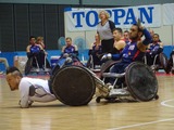 車いすのラグビー「ウィルチェアラグビー」2日目、日本が英国を破り予選全勝 画像