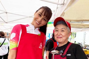 【ツールド東北】「応援が人生の支えに」170キロ完走者の佐藤美枝さん、地元・女川エイドで参加者を激励　「来年こそは走りたい」と意欲 画像