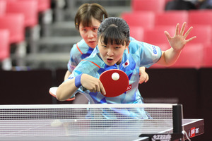 張本美和・木原美悠が孫穎莎・王曼昱の最強中国ペアに歴史的勝利でメダル確定　「優勝を目指す」と力強く宣言 画像