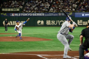 【MLB】今永昇太、全69球の公式投球データ詳細　昨季超え“高回転”フォーシームで無安打投球【3月18日ドジャース戦】 画像