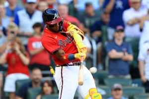 【MLB】1年ぶり復帰、アクーニャJr.が衝撃の初球先頭打者アーチ　公式称賛の“186キロ”復活弾「彼は帰ってきた」 画像