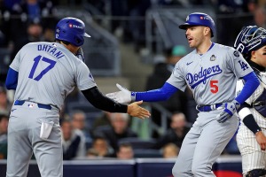 【MLB】首位打者君臨のド軍フリーマンが「オオタニと互角の争いを繰り広げる」　強打者ランクで大谷翔平に次ぐ高評価 画像