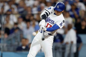 【MLB】大谷翔平、劣勢からジャッジの頭上超え“181キロ”高弾道22号アーチ　米記者驚愕の一発「球団記録タイの月間15本塁打」 画像