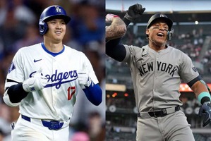 【MLB】大谷翔平、ジャッジがメインの球宴ポスターが物議　両雄に並ぶもう1人のスーパースターに「出場資格あるの？」と厳しい声 画像