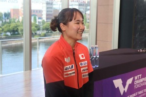 伊藤美誠が語った国際大会の魅力「日本選手と海外選手では……」　充実の時過ごす24歳が上位進出狙う【WTTチャンピオンズ横浜】 画像