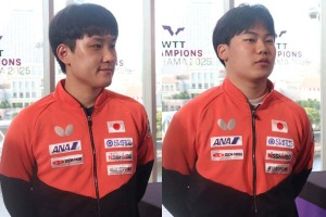 張本智和、日本開催大会で誓う決勝進出「最終日まで残れるように」　快進撃期待の18歳・松島輝空もエースの背中追う【WTTチャンピオンズ横浜】 画像