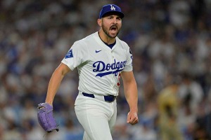 【MLB】「困ったらベシア」でドジャースが窮地凌ぐ、終盤1死満塁から気合いの連続奪三振　直近4年で“247登板”の酷使も…… 画像