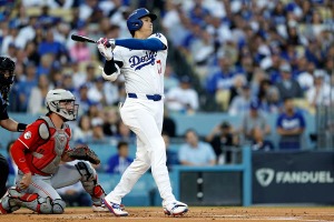 【MLB】大谷翔平、WCS初戦で先頭打者“189キロ”先制アーチ　剛腕グリーンを粉砕「史上最高の野球選手だ」 画像