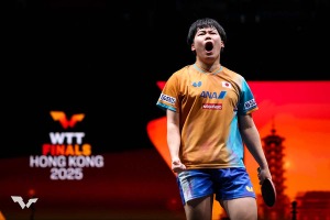 松島輝空とフルゲーム激闘の世界1位・王楚欽は「敗北寸前だった」　王者が認めた18歳のポテンシャル「前半は何もできなかった」【WTTファイナルズ香港】 画像