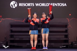 卓球日本女子のWエース“みわひな”ペアが示した存在感　張本美和が語ったロス五輪への重要性「ダブルス種目が大事」【シンガポールスマッシュ】 画像