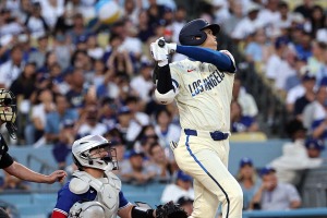 【MLB】大谷翔平「1番DH」スタメン　初対決の若手右腕から4試合ぶり“4号アーチ”なるか、44試合連続出塁継続中 画像