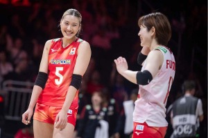 バレー女子日本、佐藤淑乃が見せた“完璧ブロック”に賛辞　24歳がチーム最多の18得点で「日本を立ち上がらせた」【VNL2026】 画像