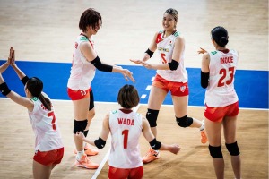 バレー女子日本代表、圧巻のチェコ撃破に公式称賛「完璧な記録は継続中」　最多21得点の佐藤淑乃は「オールラウンドな活躍」【VNL2026】 画像