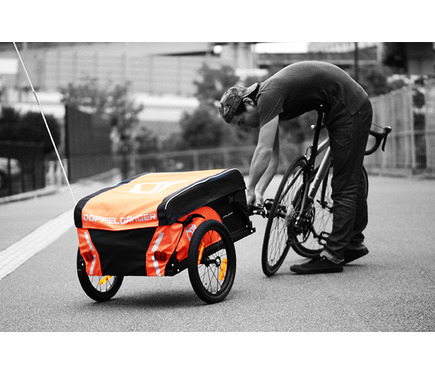 折り畳み自転車 ドッペルギャンガー 黒✕オレンジ ゆー 折りたたみ