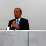 東京2020組織委員会専務理事・事務総長の武藤敏郎氏（2015年9月1日、虎ノ門ヒルズにて）