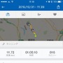 ランニングアプリ「Runtastic」を使ったギオンスタジアムでの練習