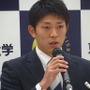 ヤクルト、ドラフト1位の東洋大学・原樹里「他にはいないタイプの投手を目指す」入団会見