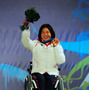バンクーバー・パラリンピックの大日方邦子さん（2010年3月14日）