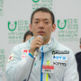 パラ・アルペンスキー日本代表の狩野亮（2016年5月10日、日本障害者スキー連盟活動報告会）