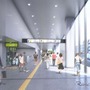 原宿駅改札内コンコースのイメージ。