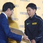 山縣亮太、リオ五輪代表決定記者会見（2016年6月30日）