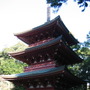 重要文化財に指定されている油山寺の三重塔
