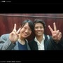 ヤクルトスワローズのマスコット・つば九郎のブログより里綾実投手（右）と川端友紀内野手